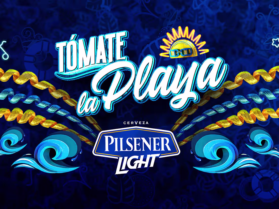 Cover image for Tómate la Playa Pilsener Light
