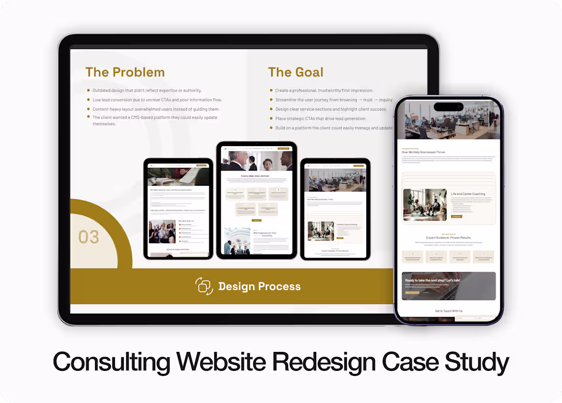 Cover image for Consulting Website Redesign that Boosted Trust &  Engagement