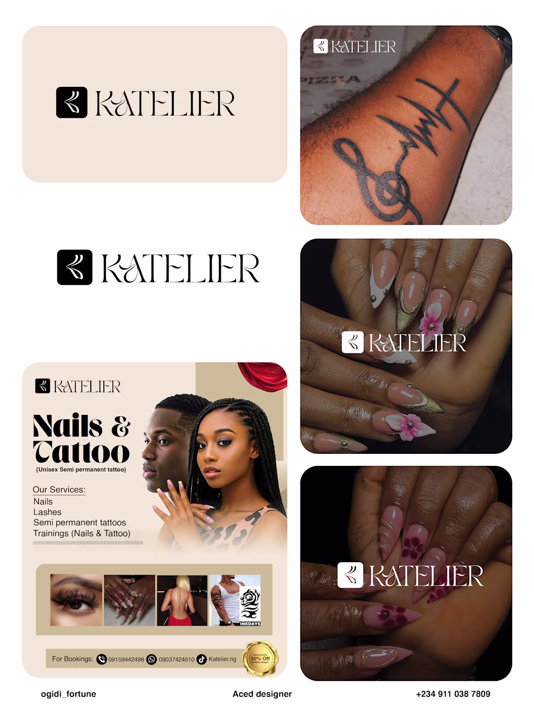 Cover image for KATELIER Visual Identity & Social Media Design