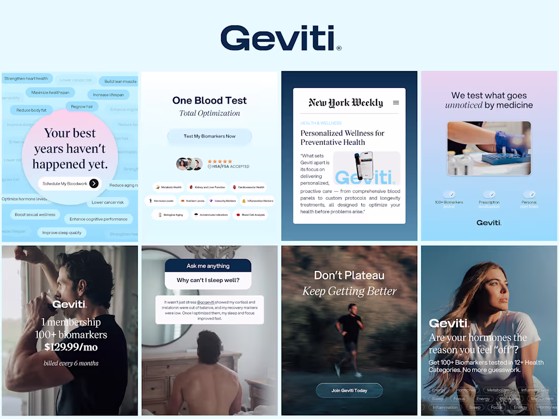 Cover image for Geviti®: Meta Ads - Conversion-driven Ad Creative Development
