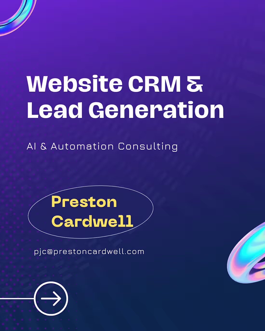 Cover image for Website CRM & Lead Gen