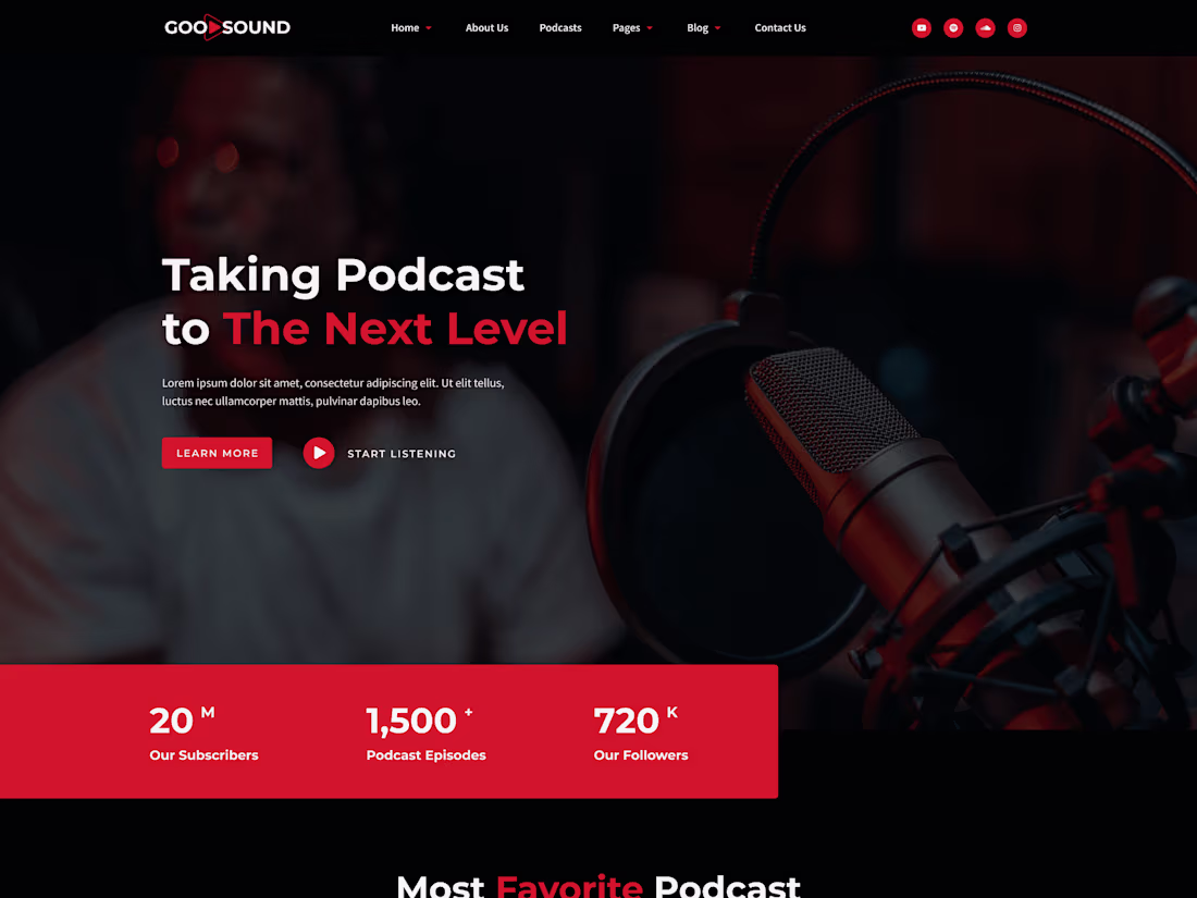 Cover image for Engaging Media & Entertainment Website UI Design 