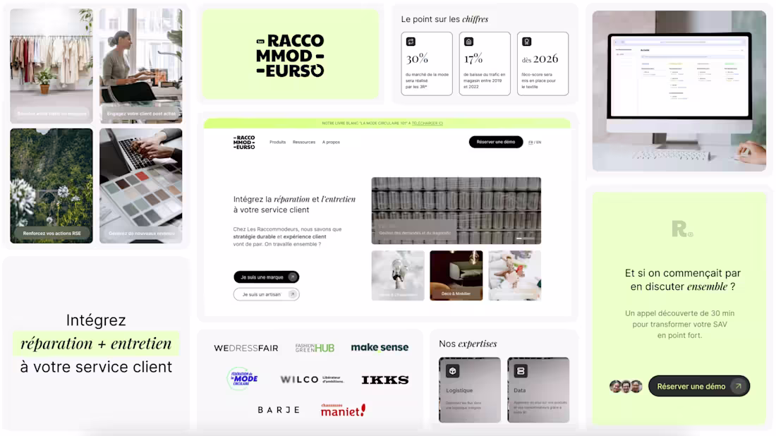 Cover image for Startup Website / Les Raccommodeurs