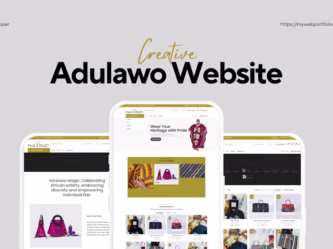 Cover image for Adulawo Magic E-Commerce Website Development
