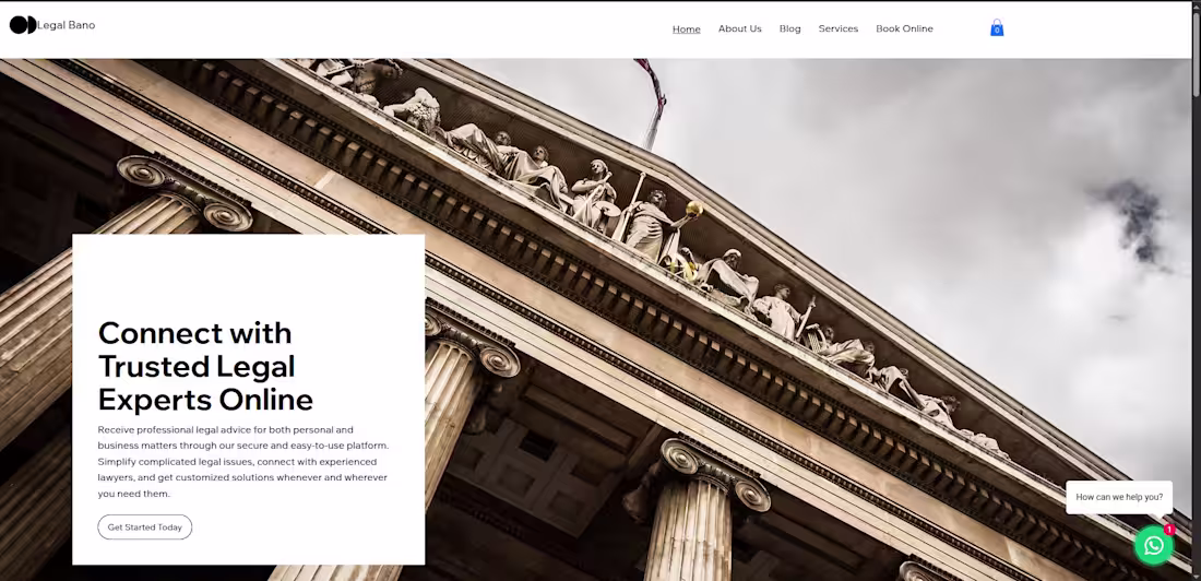 Cover image for A website for consultancy firm.