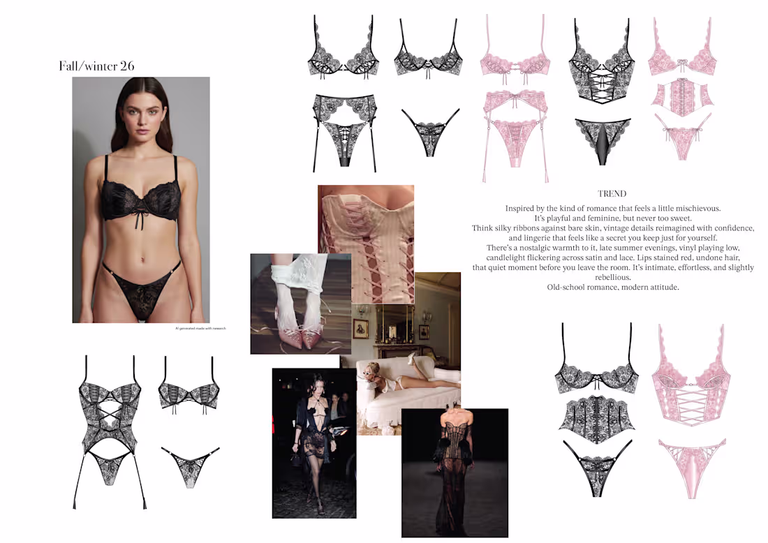 Cover image for A feminine and sensual lingerie