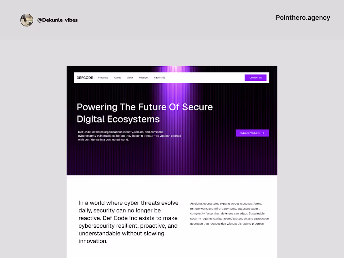 Cover image for cybersecurity company | startup website WIP