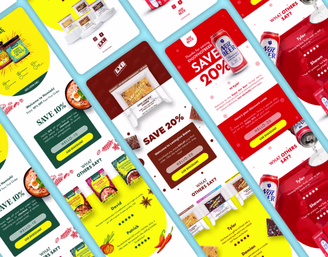 Cover image for Email designs i did last