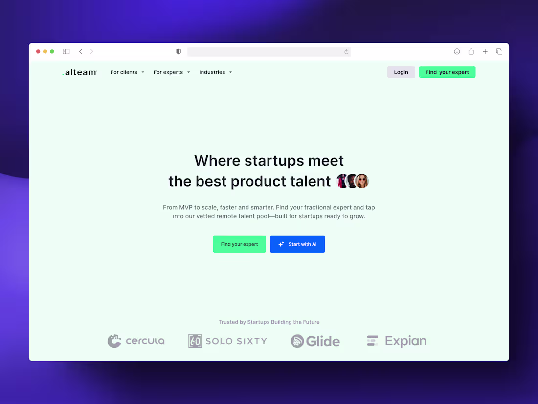 Cover image for Alteam website