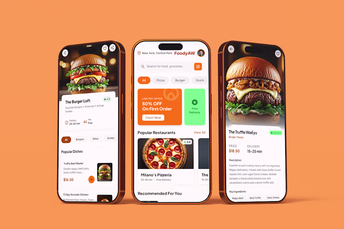 Cover image for Designed this modern Food Delivery