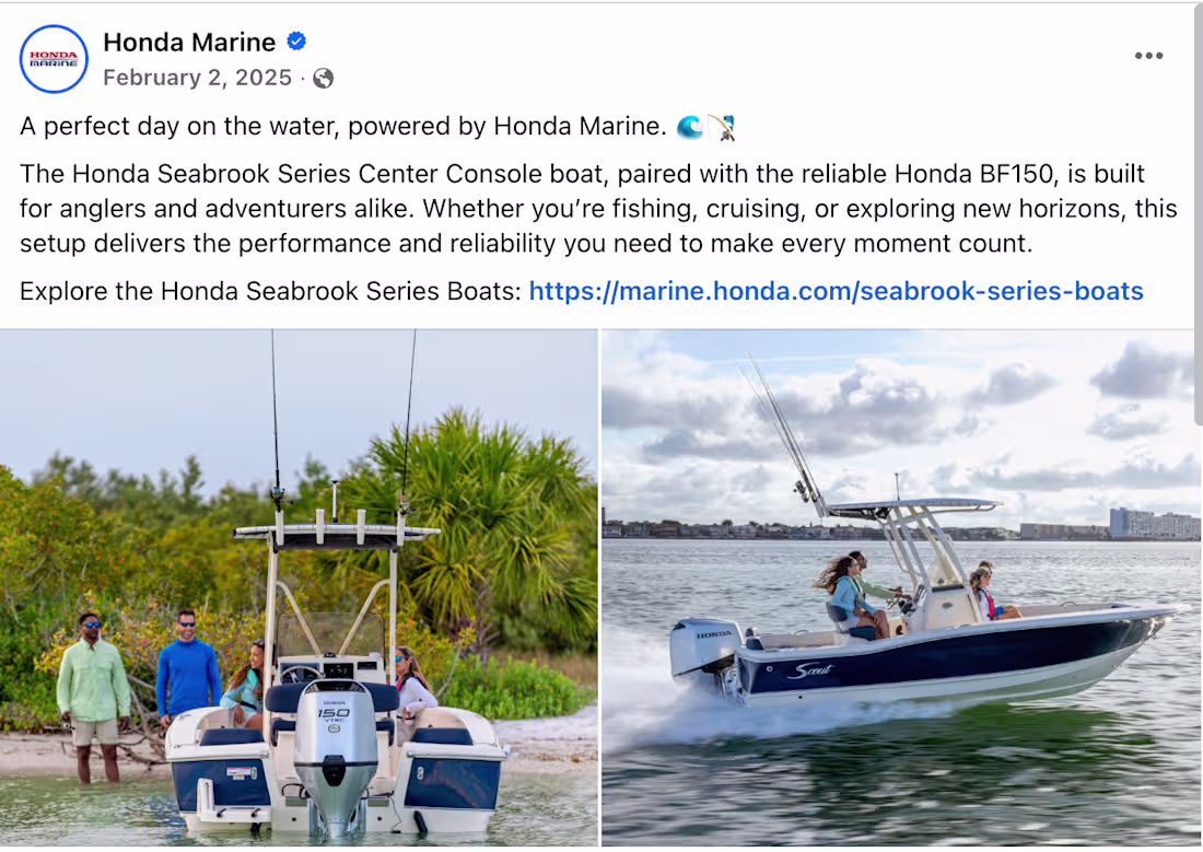 Cover image for Ad Copywriting for Honda Marine