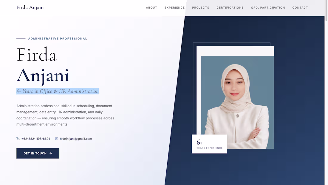 Cover image for Modern Personal Portfolio Website
Designed and