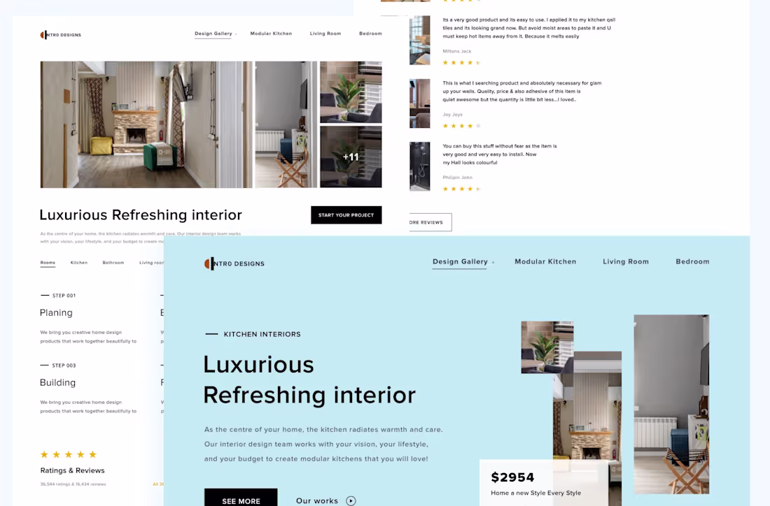 Cover image for Interior Design Website 
