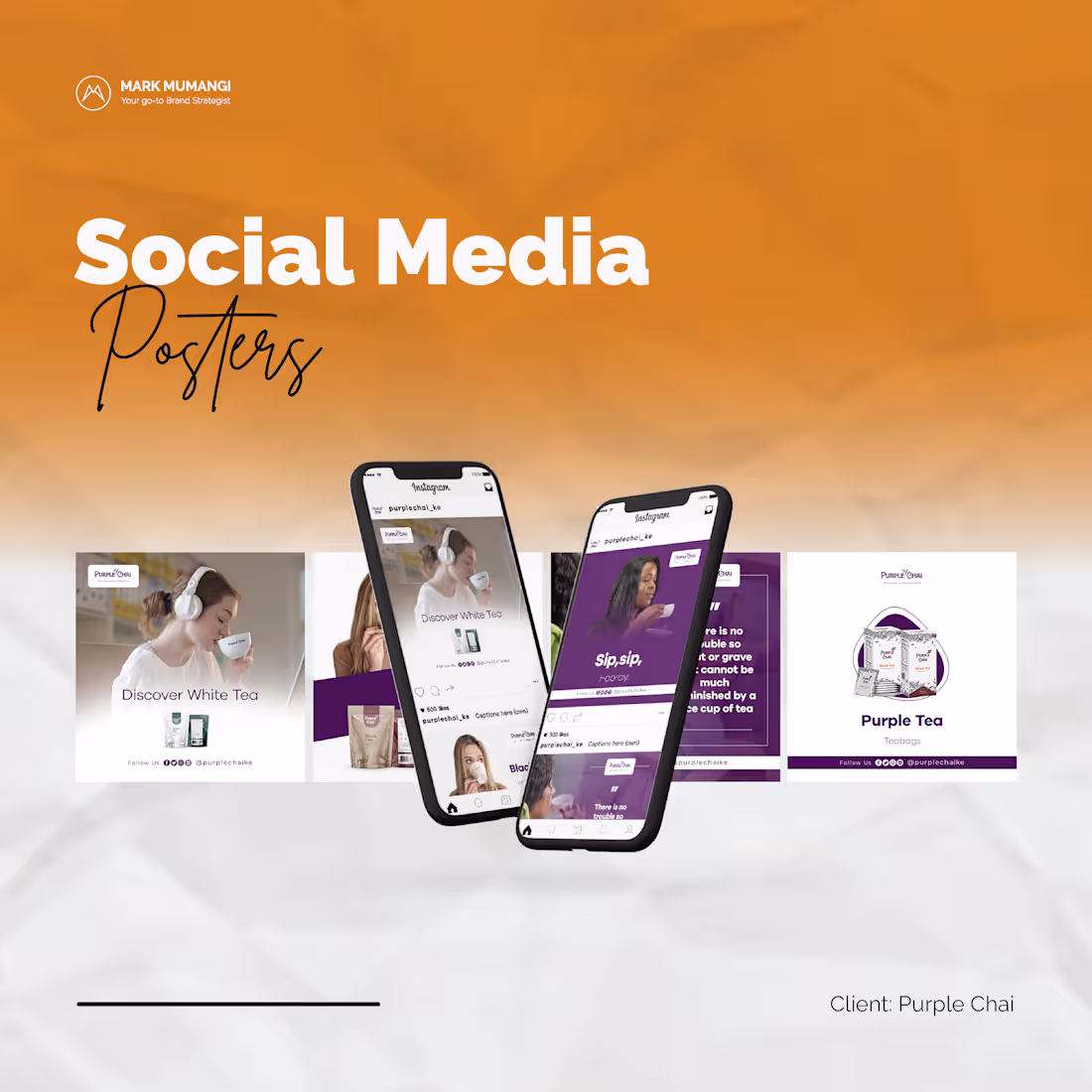 Cover image for Purple Chai - Social Media Posters