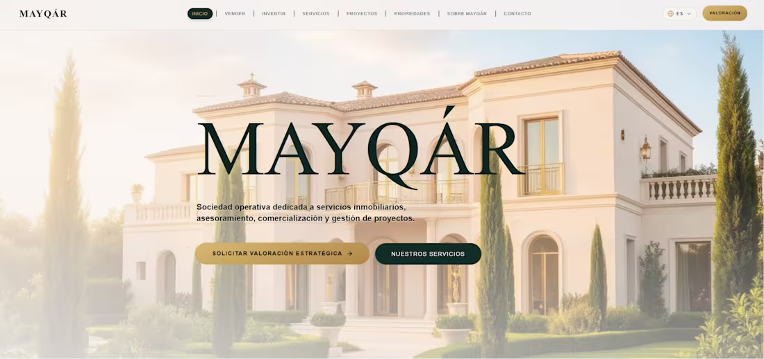 Cover image for Web for a Real State company on Spain