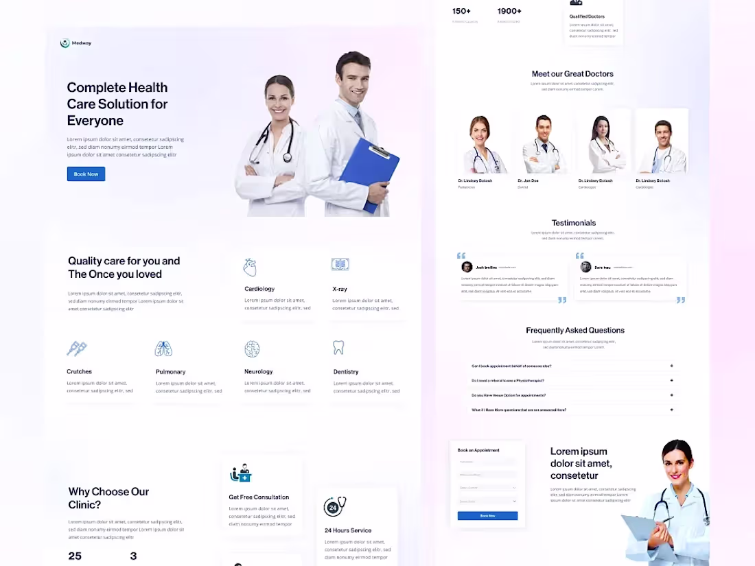 Cover image for WordPress - Medical Website Landing