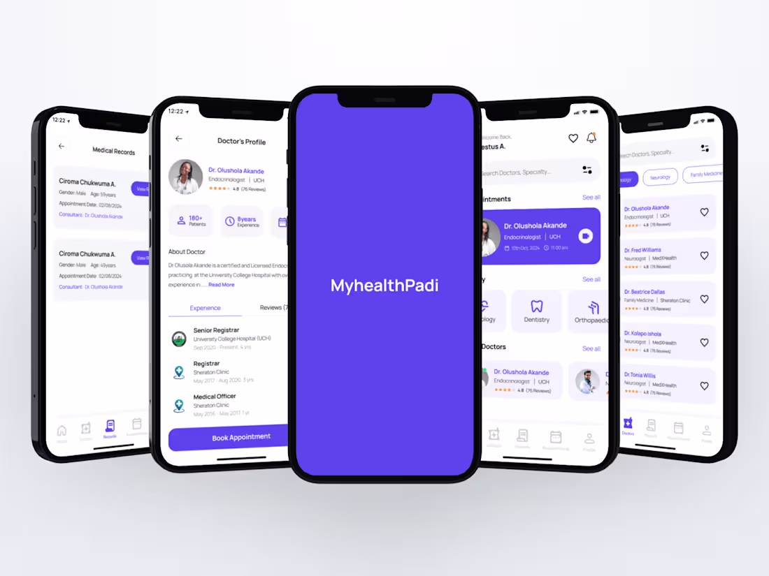 Cover image for Myhealth Padi - Telemedicine UI/UX Mobile App