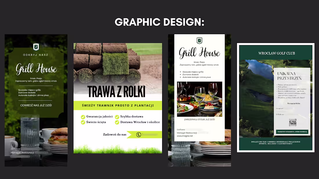 Cover image for I designed flyer layouts for