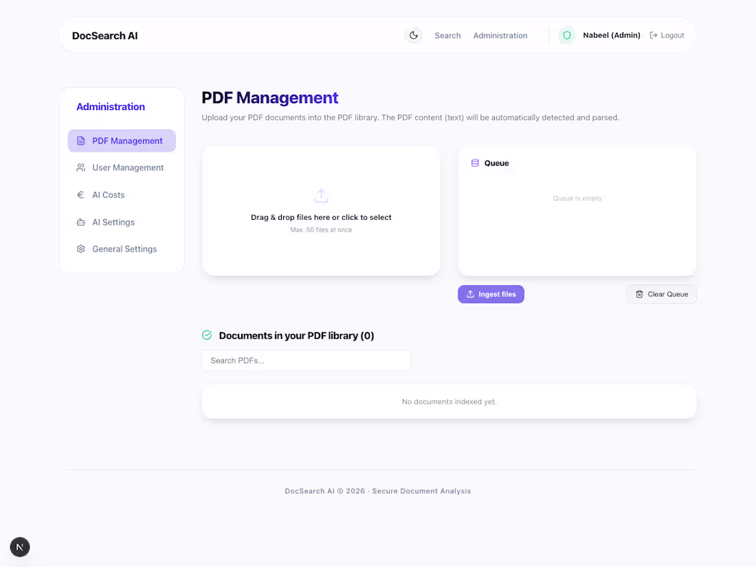 Cover image for AI-powered document search platform built