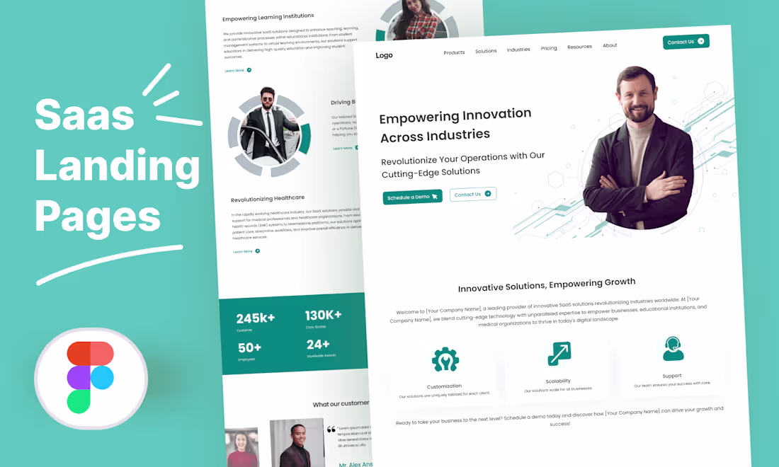 Cover image for SaaS Landing Page