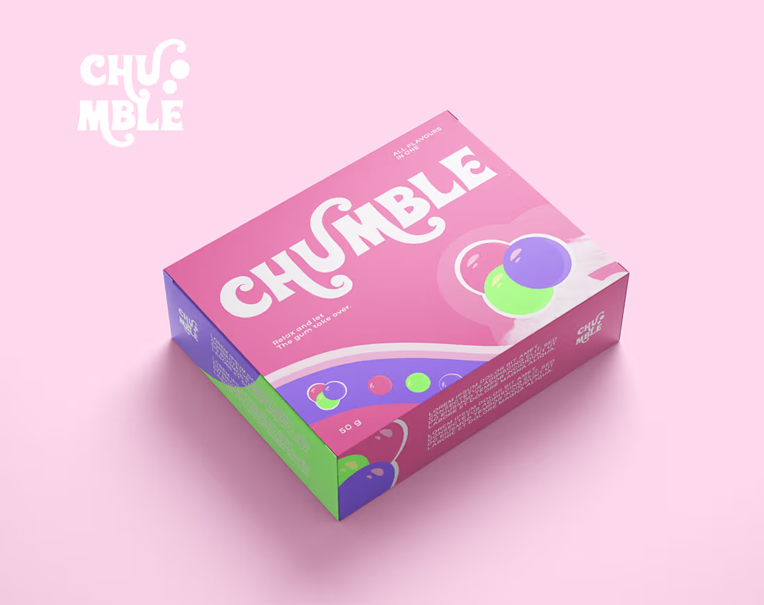 Cover image for Brand identity design for chewing gum brand :: Behance