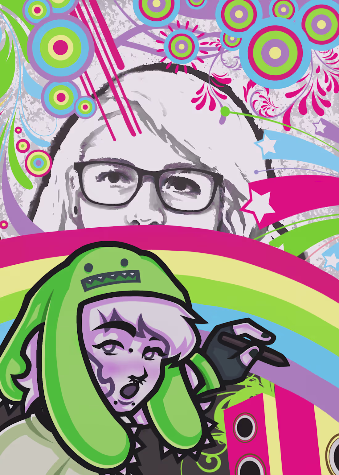 Cover image for Self-portrait for college.