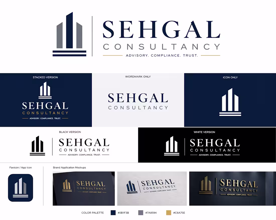 Cover image for Sehgal Consultancy Brand Identity Design