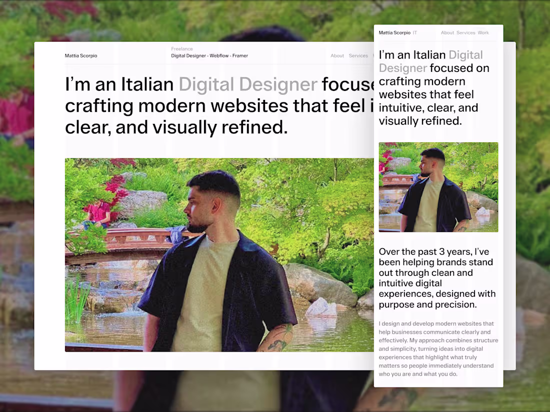 Cover image for Digital Designer - Landing Page - Figma - Webflow 
