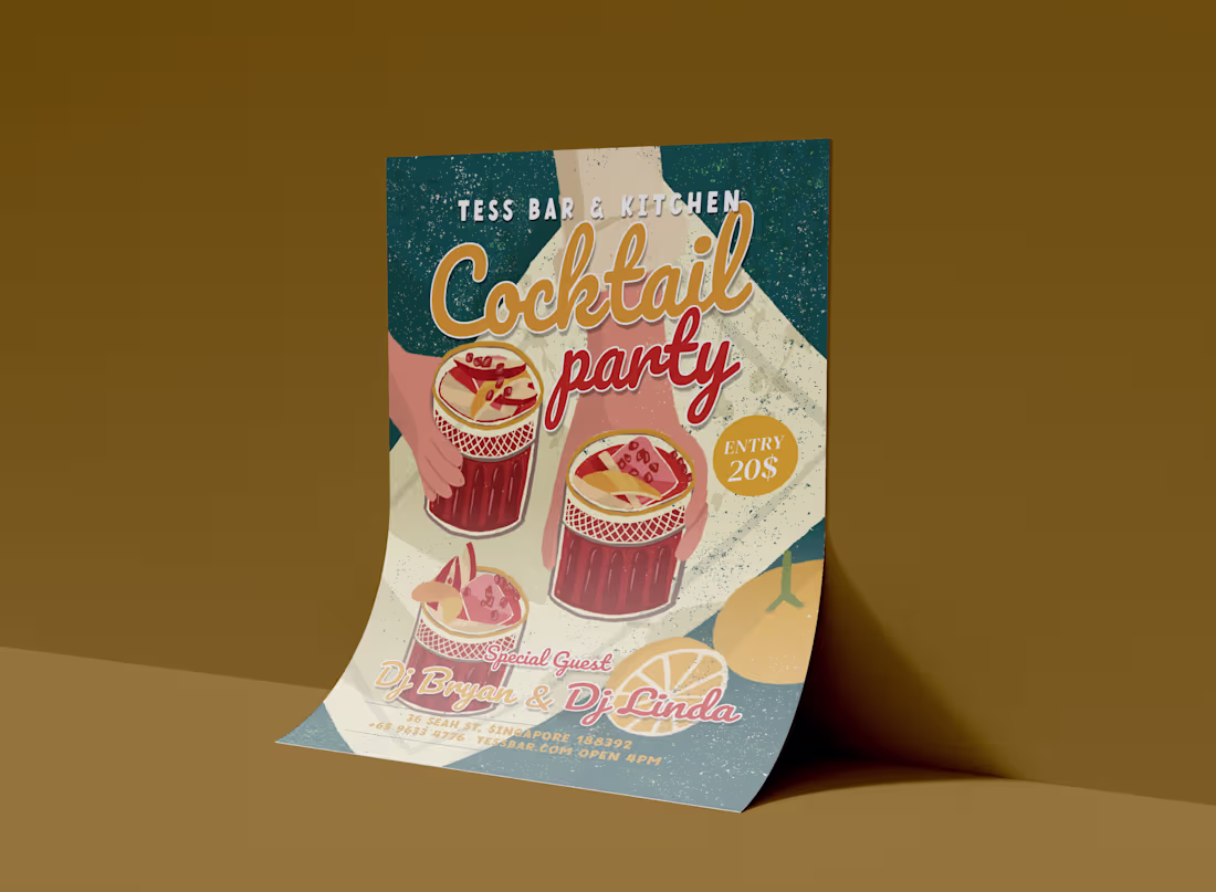 Cover image for cocktail bar poster