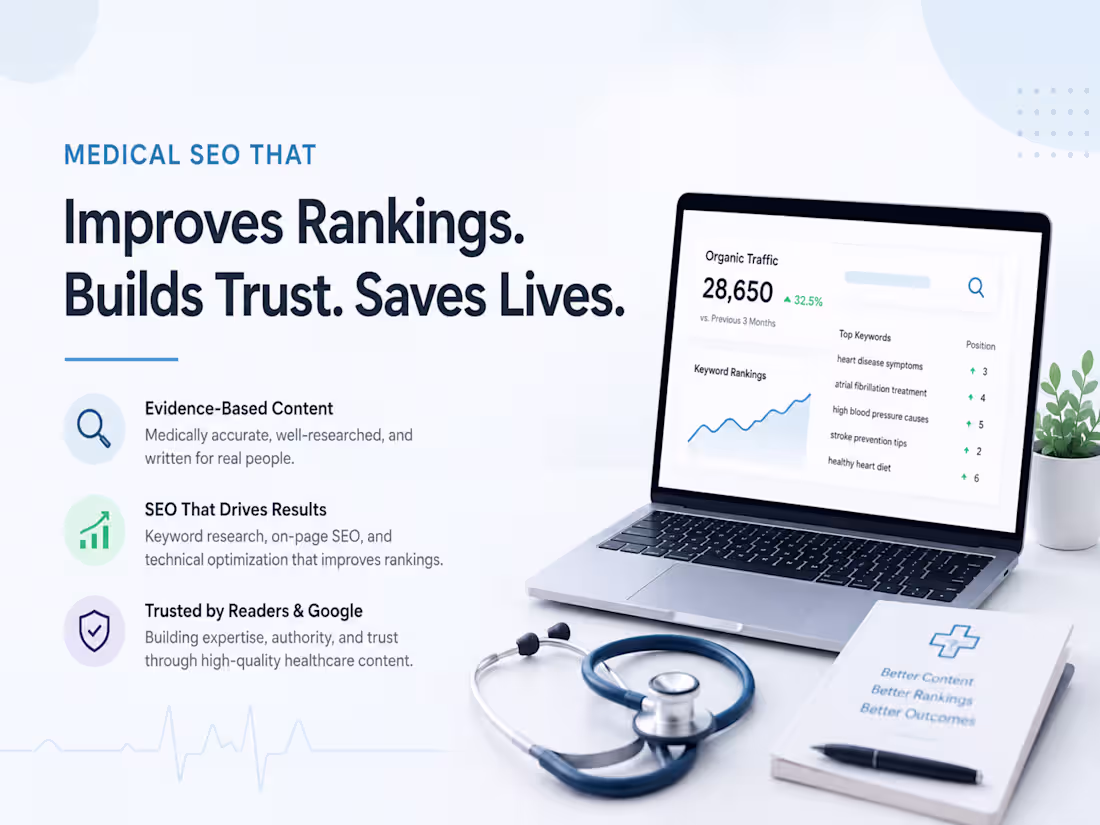 Cover image for Healthcare SEO Strategy for Higher Rankings & Organic Growth