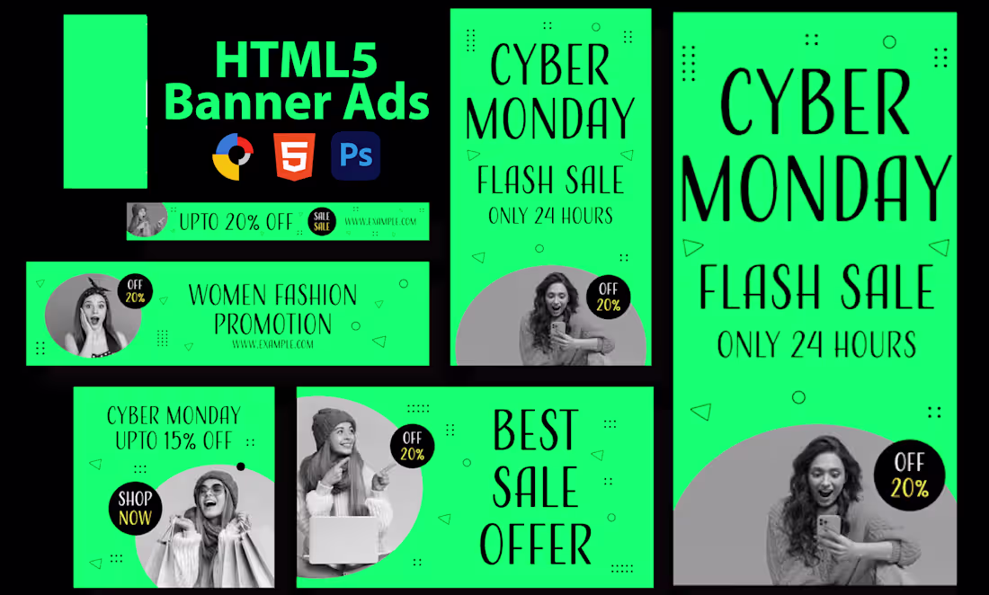 Cover image for Design creative HTML5 banners for google display ads
