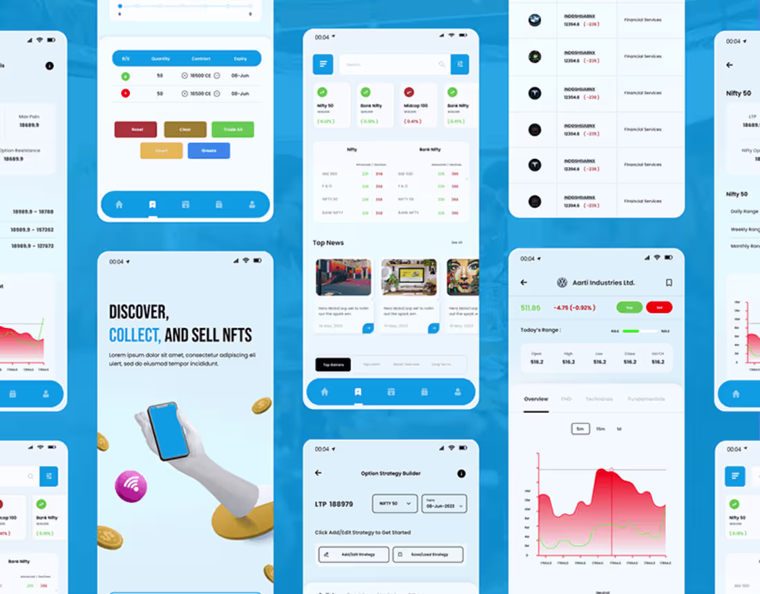 Cover image for Nifty Application Design | UI/UX Design on Figma