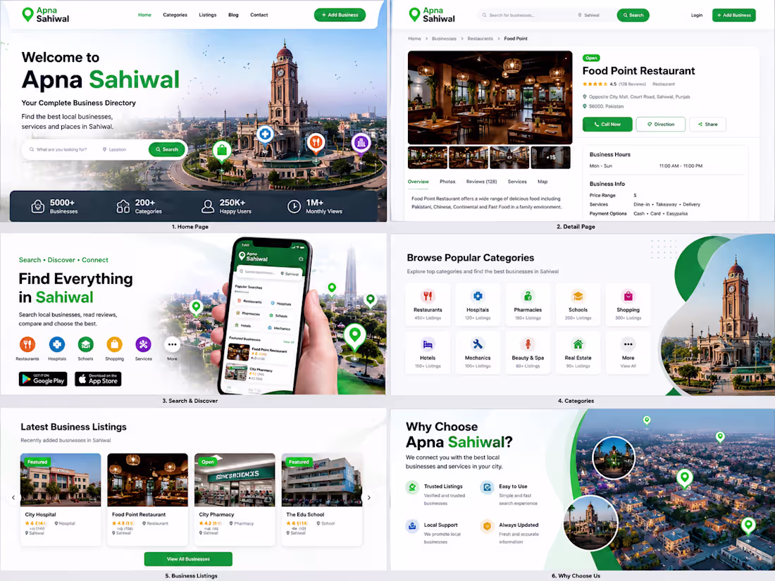 Cover image for ApnaSahiwal - Business Directory Platform