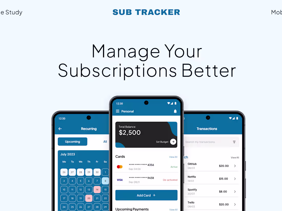 Cover image for SubTracker: Manage Your Subscriptions Better