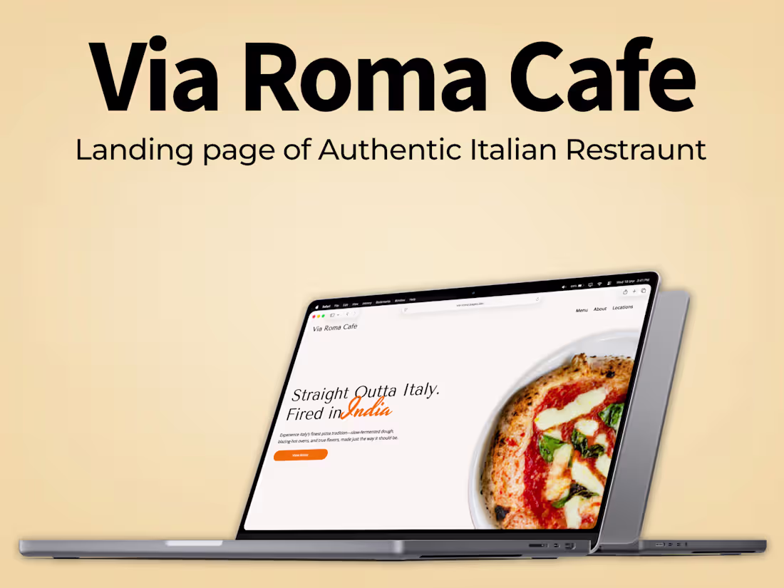 Cover image for A high-fidelity landing page for