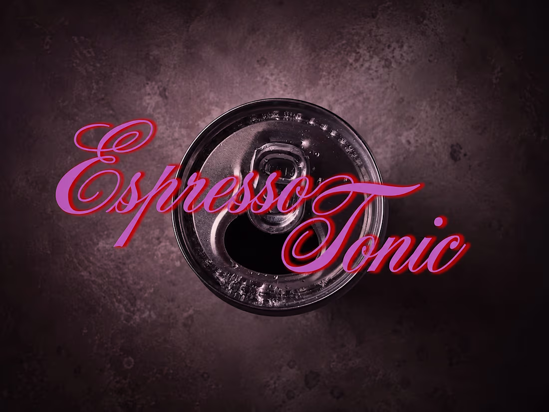 Cover image for video edit 
pink tonic espresso