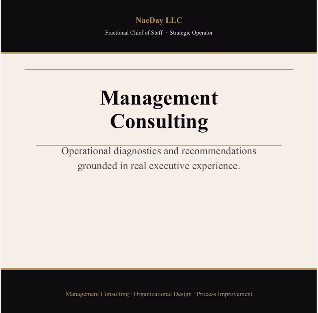 Cover image for Management Consulting