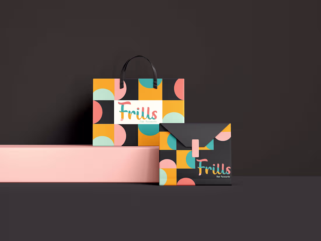 Cover image for Frills: Colorful Hair Accessories Branding