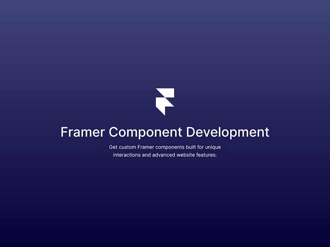 Cover image for Framer Component Development