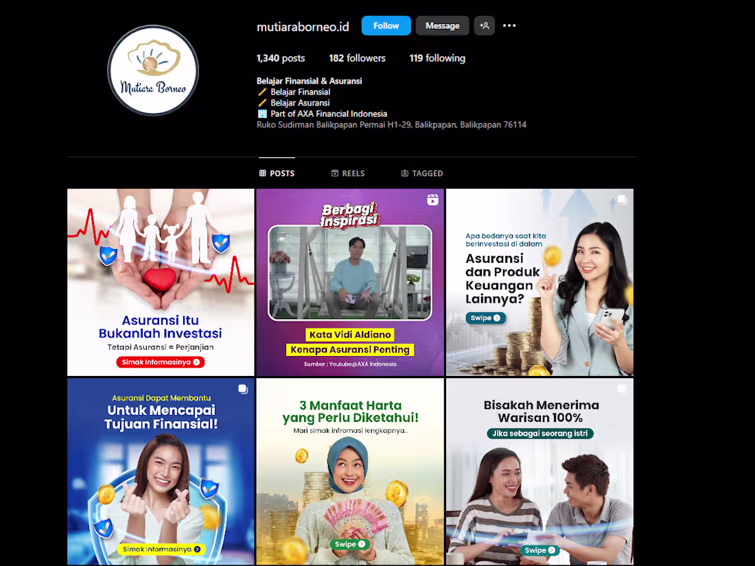 Cover image for Belajar Finansial & Asuransi (@mutiaraborneo.id) • Instagram ph…