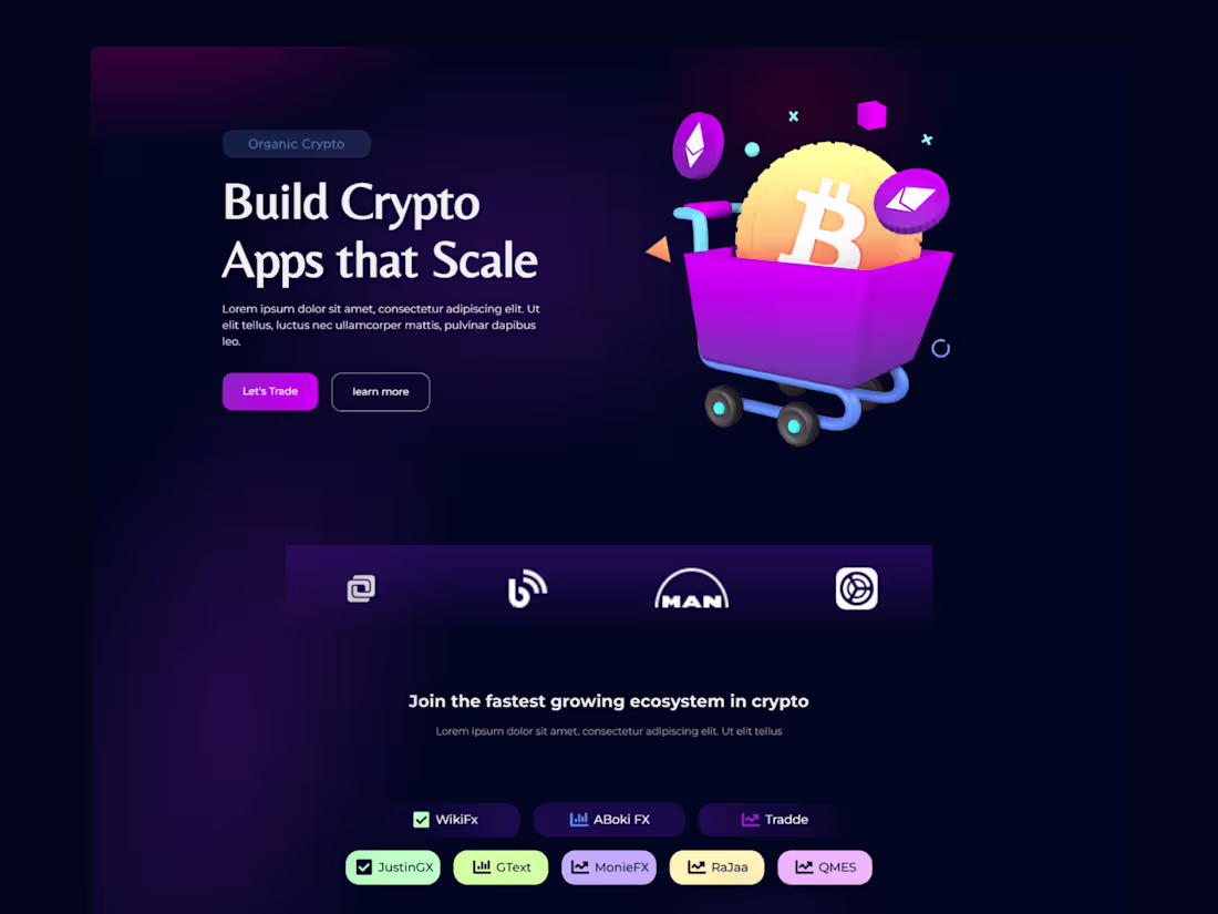 Cover image for Crypto Web3 Landing Page