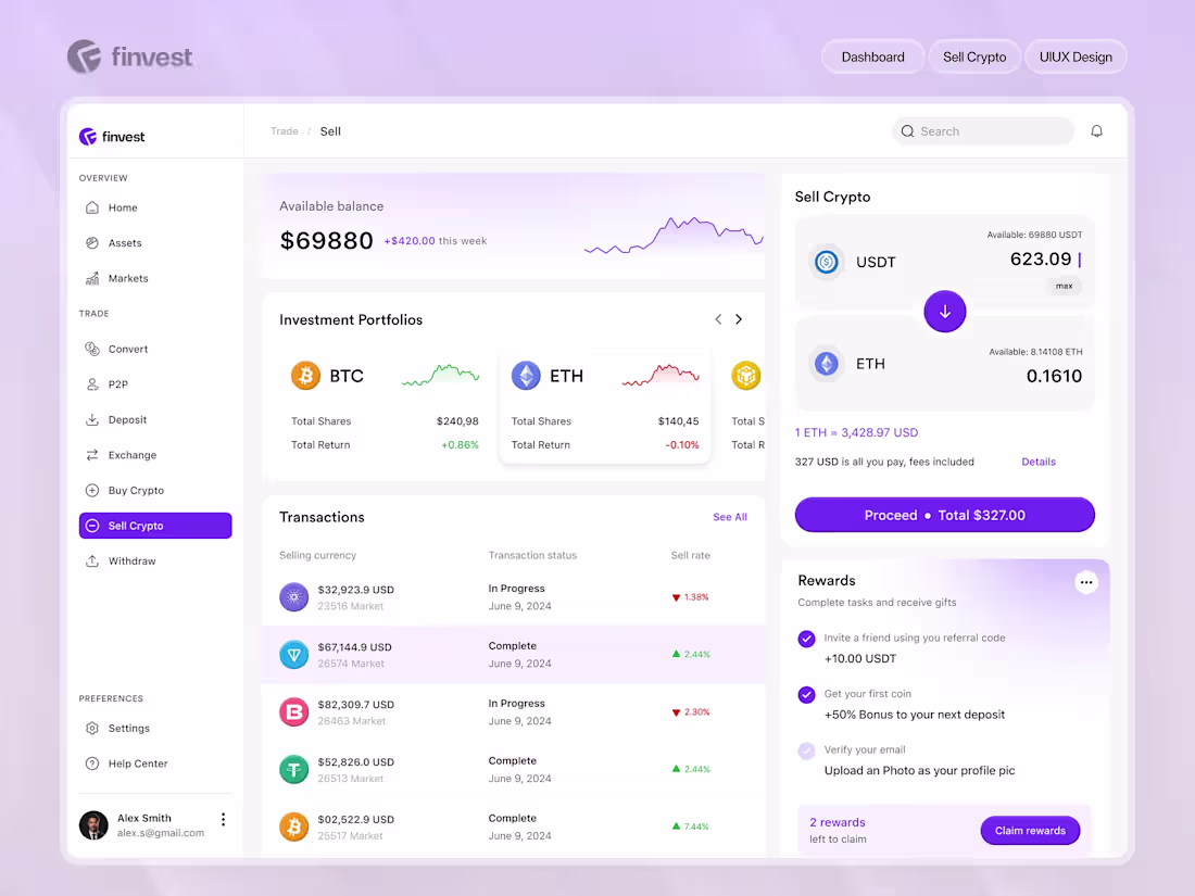 Cover image for Fintech Dashboard