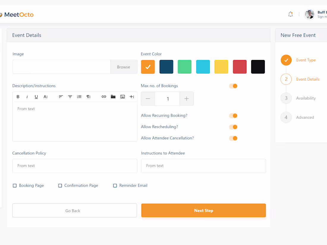Cover image for MeetOcto - Scheduling App