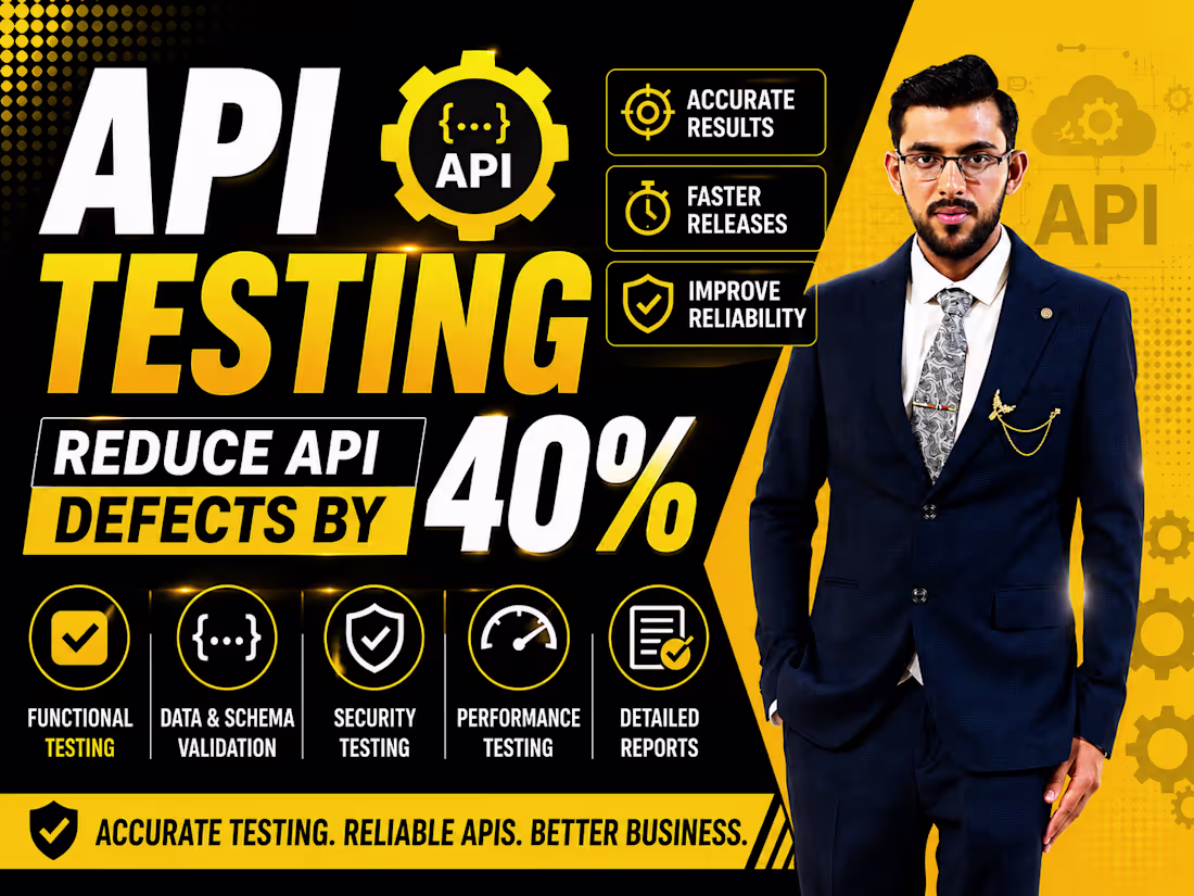 Cover image for I will automate API testing and reduce API defects