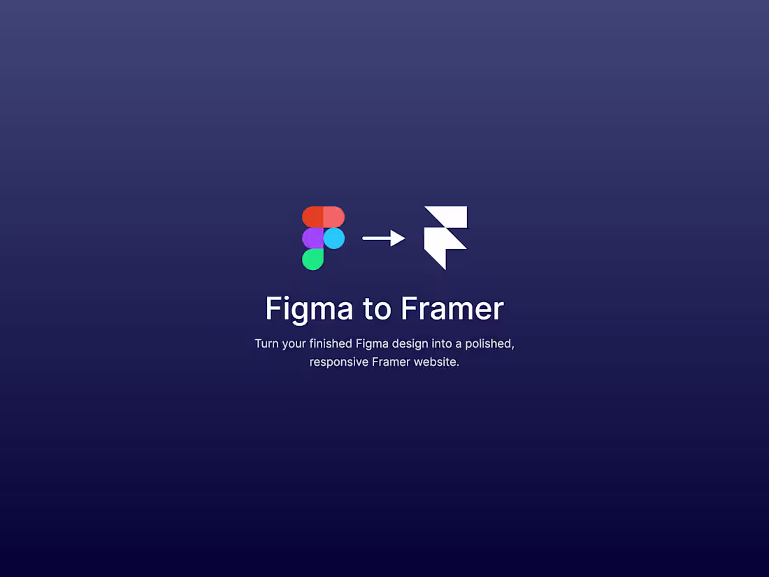 Cover image for Figma to Framer Website