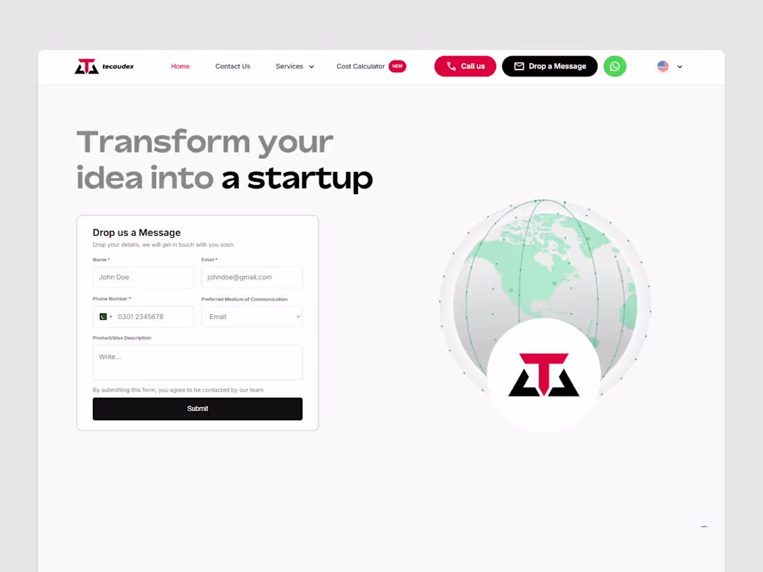Cover image for Tecaudex Complete Website