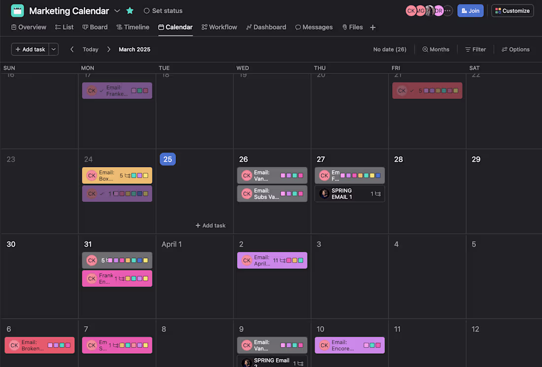 Cover image for Marketing Team Master Calendar Creation