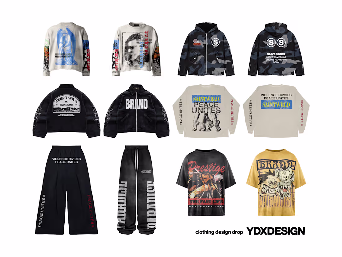 Cover image for Custom Apparel Graphic Design for Clothing Brand
