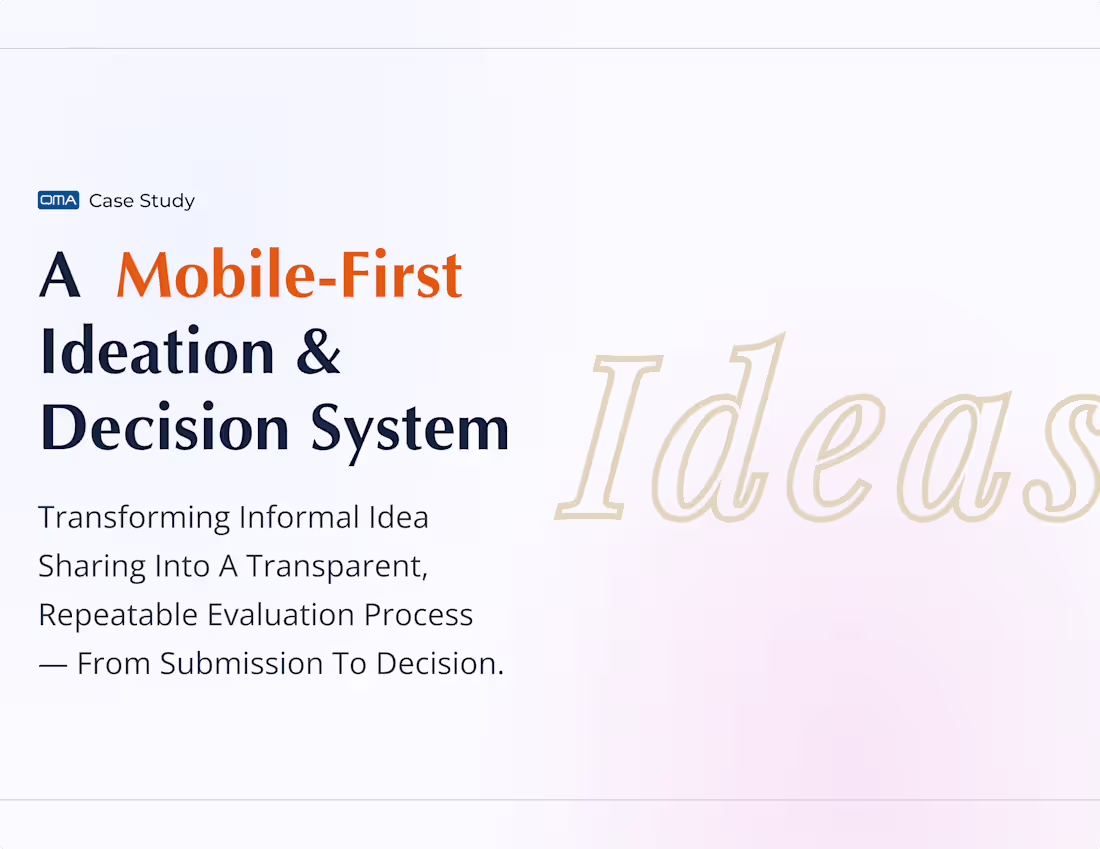 Cover image for Idea App Design