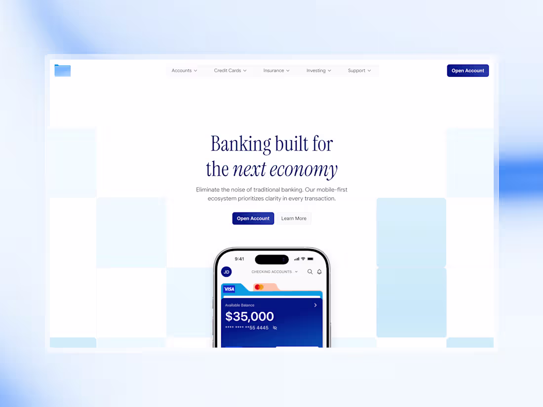 Cover image for High-Fidelity Financial Web Design